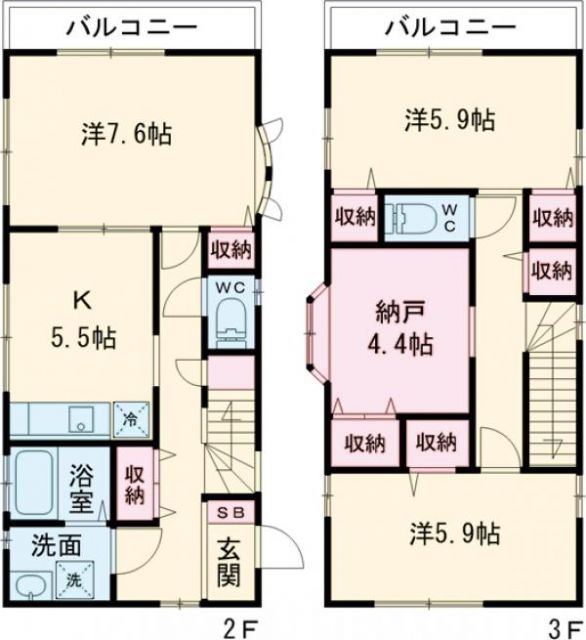 江戸川3丁目戸建の間取り写真