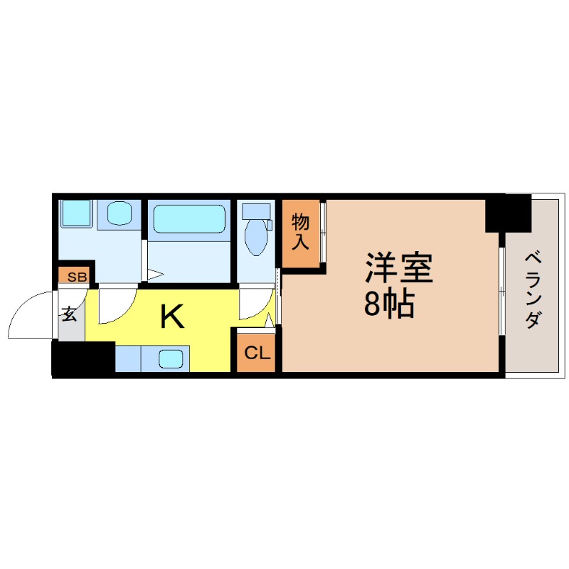 地下鉄東山線 池下駅 徒歩7分 4階建 築24年の間取り写真