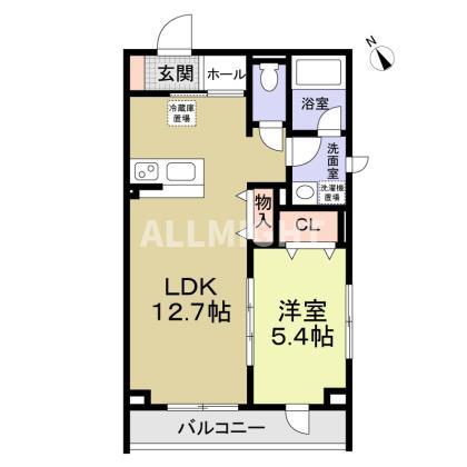 レザン東長沼の間取り写真