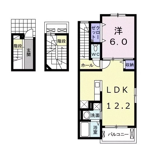 湘南新宿ライン高海 井野駅 徒歩63分 3階建 築9年の間取り写真