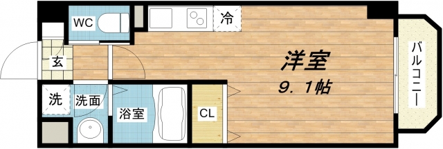 クリスタルエレガンス・EASTの間取り写真