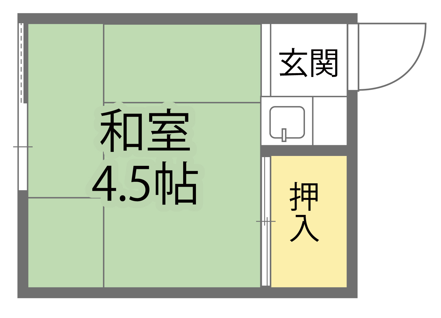 玉置荘の間取り写真