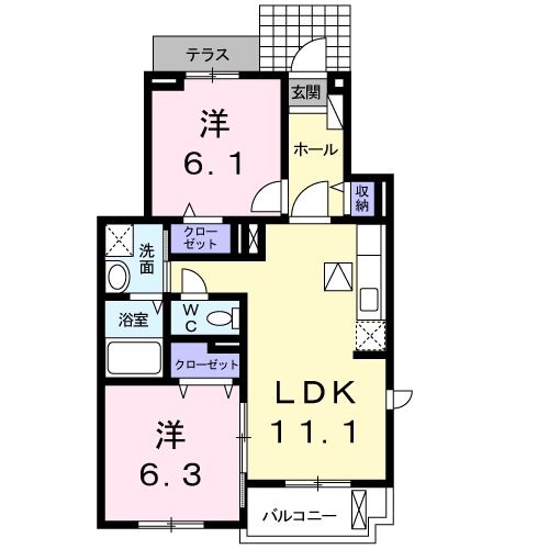 アグラードの間取り写真