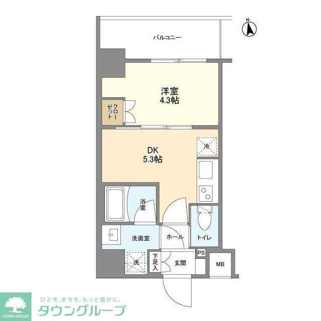 クラリティア浅草の間取り写真