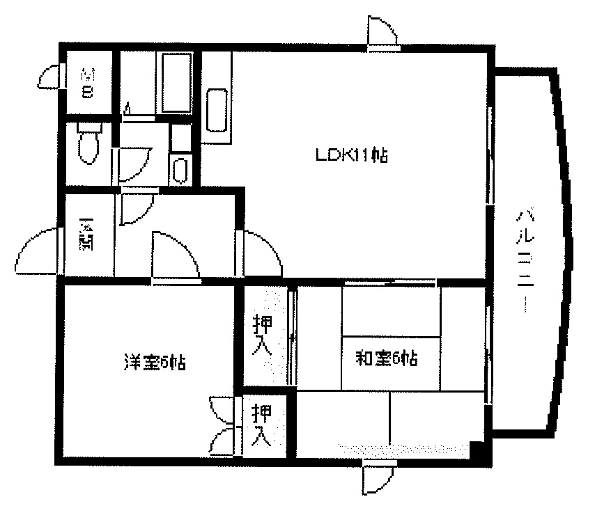 シティライフ保城の間取り