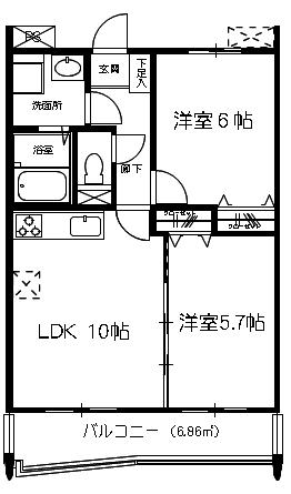 アビタシオングロリエの間取り