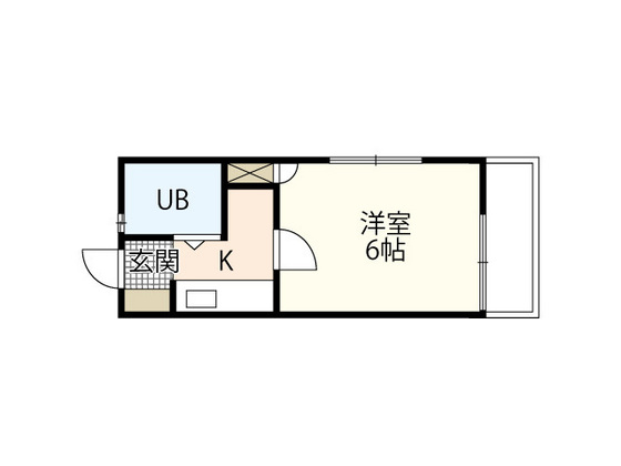 広島市安芸区矢野南のアパートの間取り