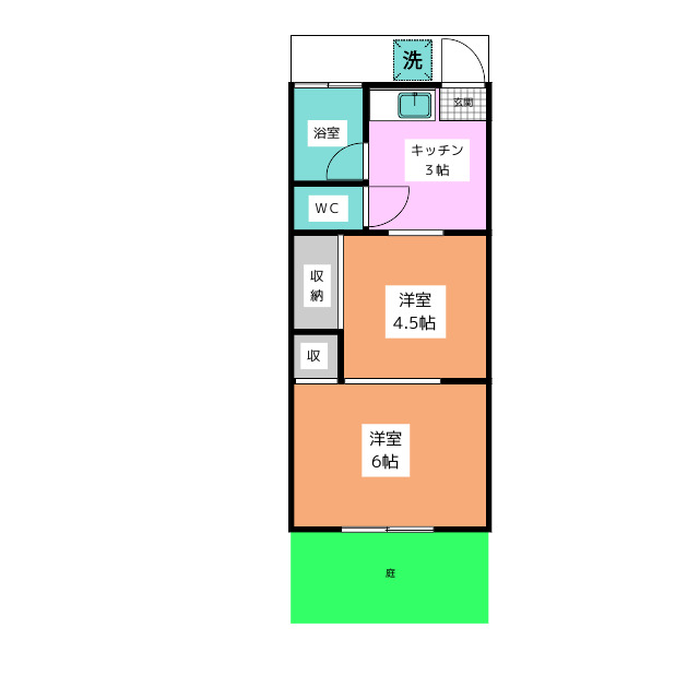 アパートメント宇高の間取り