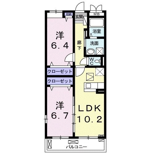 【Ｒｉｒｉａ　VII６の間取り】