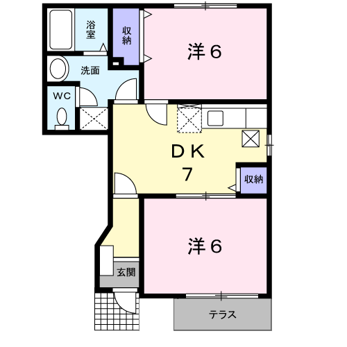 エスポワールＣの間取り