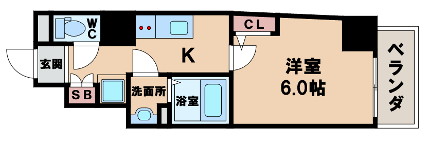 エグゼ阿倍野の間取り