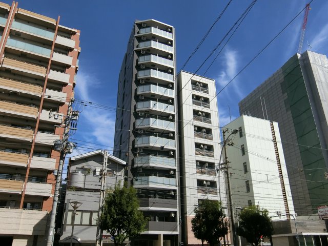 【エグゼ阿倍野の建物外観】