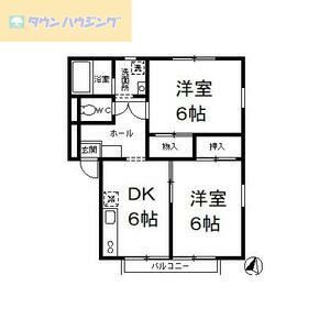 鎌ケ谷市東鎌ケ谷のアパートの間取り