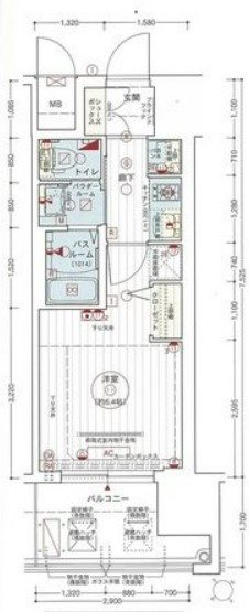 エステムコート神戸ハーバーランド前VIIレーベルの間取り