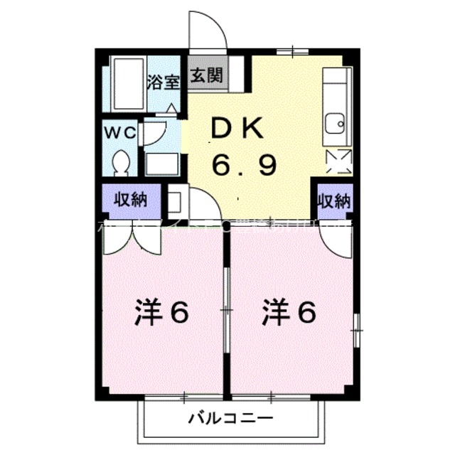 ニューシティ柴田Aの間取り