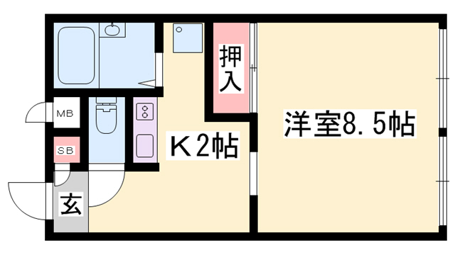 レオパレスＰｒｅｆｅｒｅｎｔｅの間取り