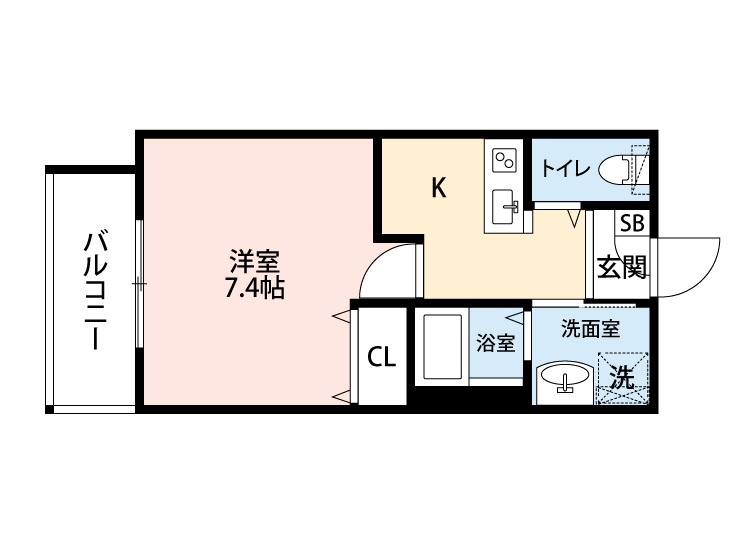 堺市堺区寺地町東のマンションの間取り