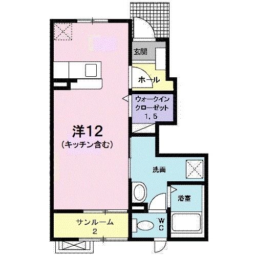 【アン　ディマンシェ　Ｃの間取り】