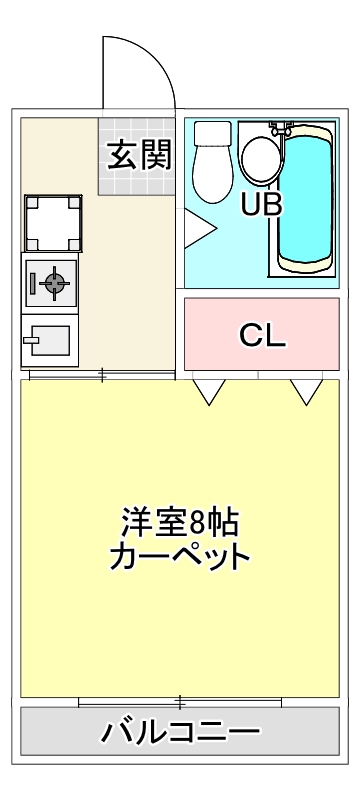 カーサ川内の間取り