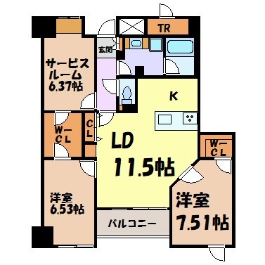 グラン・アベニュー栄の間取り