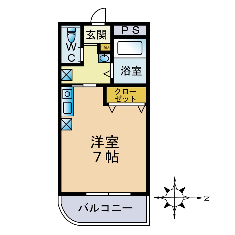 グンケン第２コーポの間取り