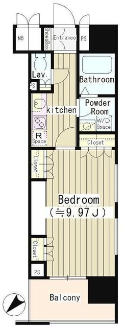 品川区戸越のマンションの間取り