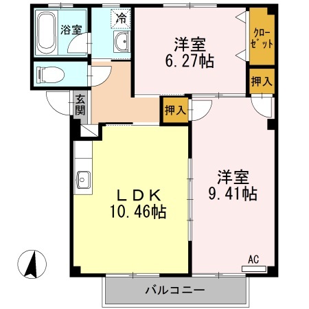 ハピネス本郷IIの間取り