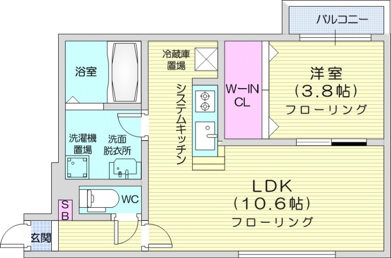 クラス南郷の間取り