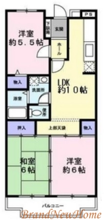 堺市堺区香ヶ丘町のマンションの間取り