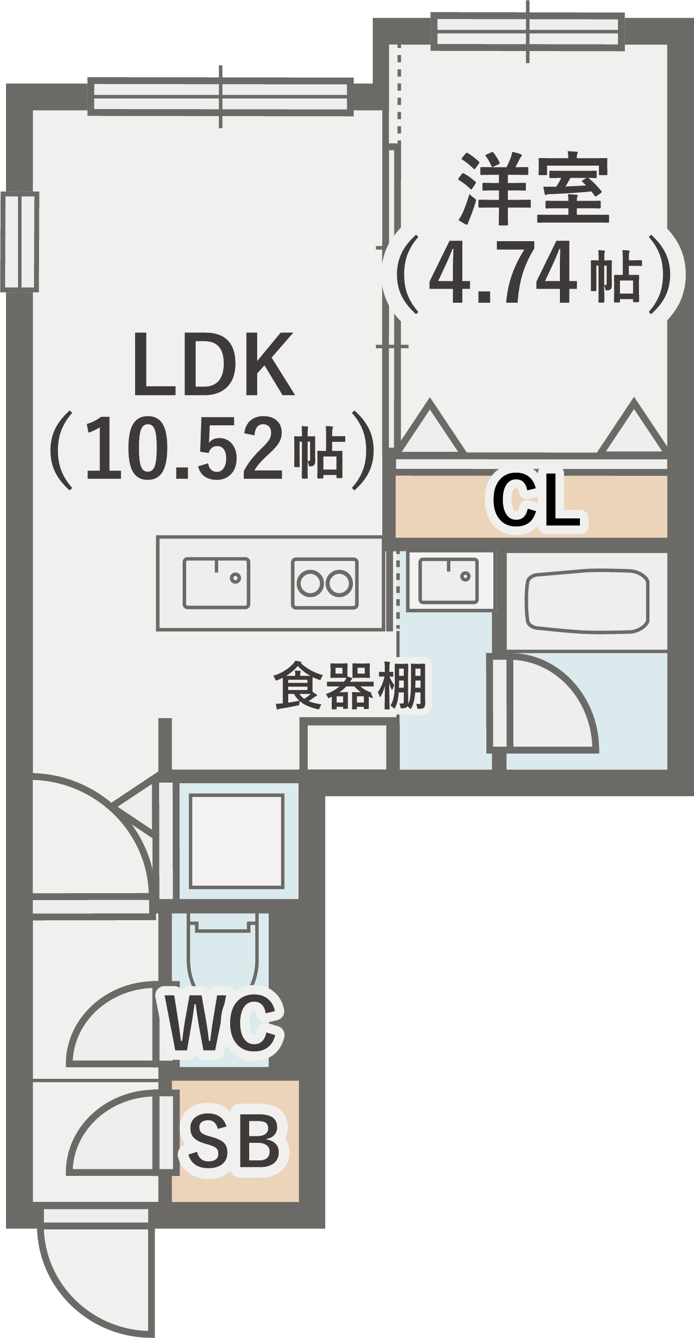 ビッグレジデンス中の島の間取り