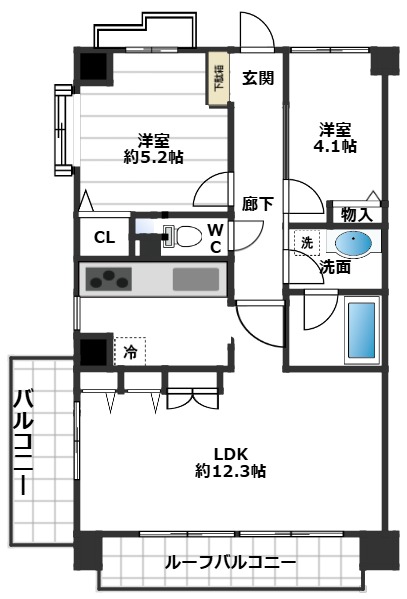 メイプルコート大宮の間取り