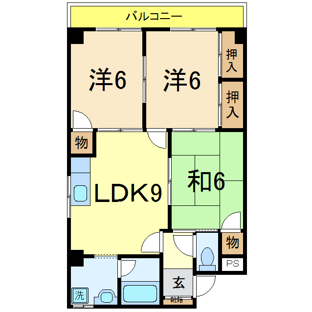 マンション　エスポワールの間取り