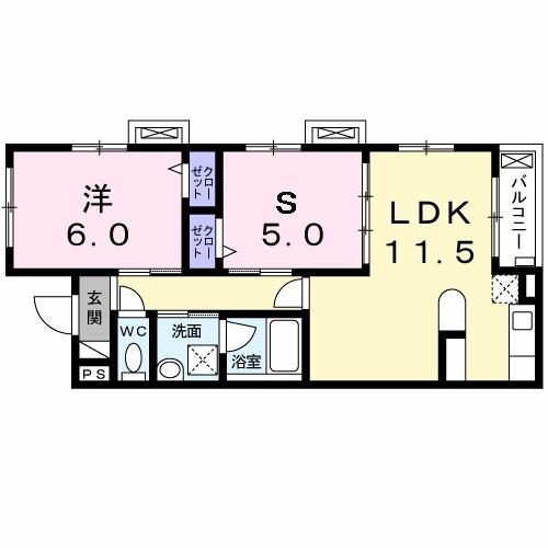 リバーサイド　ユキの間取り