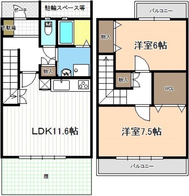 クアトロロッソの間取り