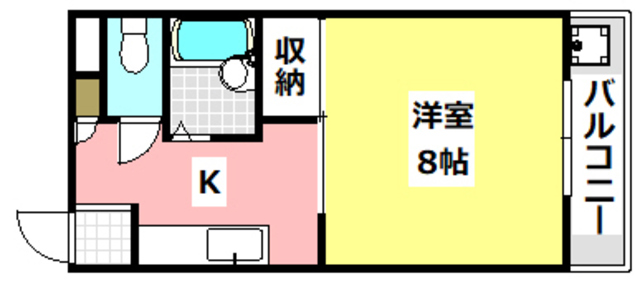 摂津市千里丘のマンションの間取り