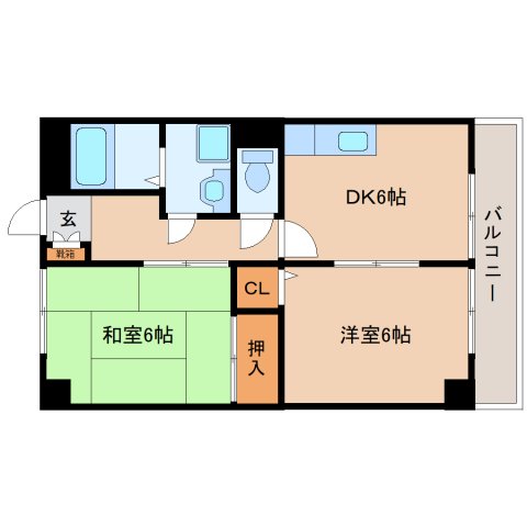 生駒郡三郷町勢野東のマンションの間取り