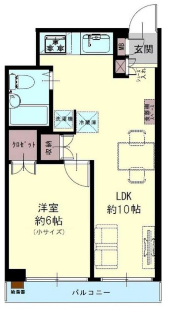 新座市栗原のマンションの間取り