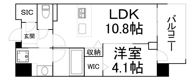 大阪市中央区法円坂のマンションの間取り