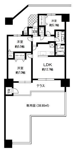 マ・トール吹上ステーションマークスの間取り