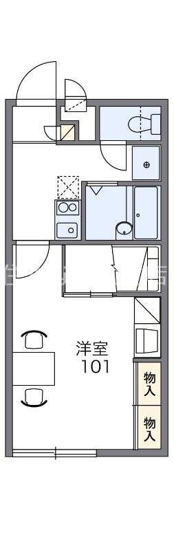 レオパレスロワール　今川の間取り