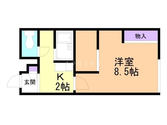 レオパレス錦町通りの間取り