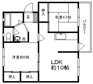 ビラ慶万の間取り