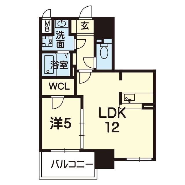 ライズ九品寺IIの間取り