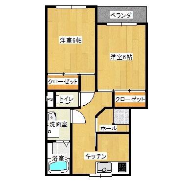 シャルール本楯IIの間取り