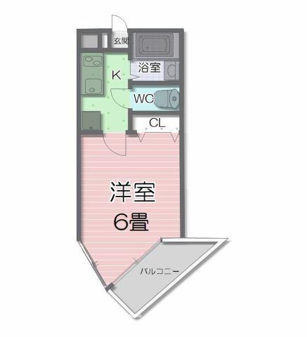 豊橋市仁連木町のアパートの間取り