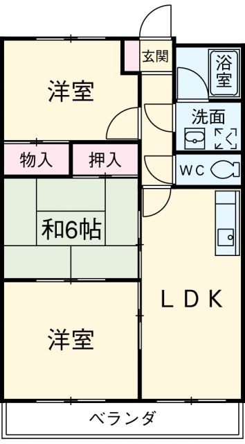 刈谷市小山町のマンションの間取り