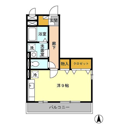 つくば市天久保のアパートの間取り