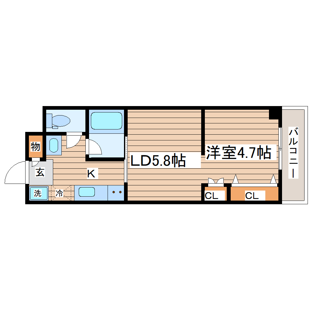 Nコート河原町の間取り