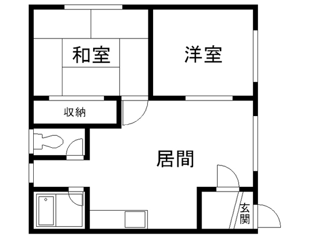 緑東コーポ１０・１の間取り