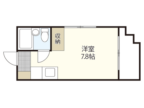 広島市東区愛宕町のマンションの間取り